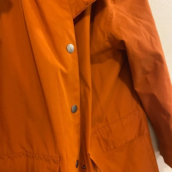 a new day Women's Orange raincoat Trench Coat - Picture 3 of 5